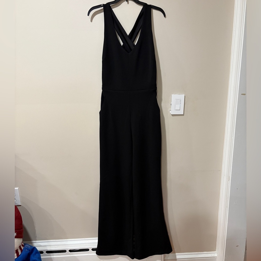 Black Jumpsuit Criss Cross Back